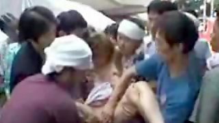 Japanese Grope and Fuck In Public