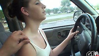 Groping your girl while shes driving..