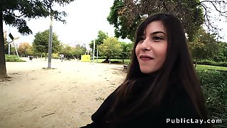 Romanian babe gets huge dick in the ass..