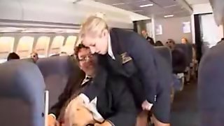 American stewardess handjob part 1