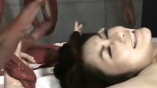 Tentacles Attacked Girl in Her Bed!