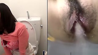 Japanese toilet cam masturbation