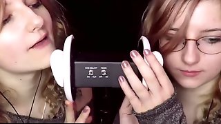 Asmr roleplay twins eat your ears (720p)