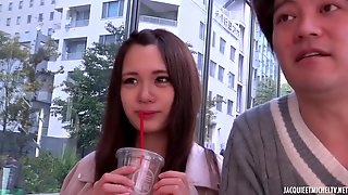 Cute asian girl Aiko first porn scene