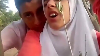 Muslim girl screaming