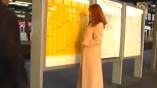 Hot sex in a train-toilet