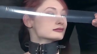 Bonded redhead whipped after eating her..
