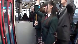 Is she horny? - Girl in the bus!