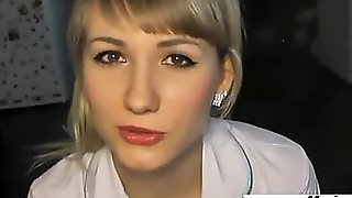 Anal orgasm  facial for a german nurse..